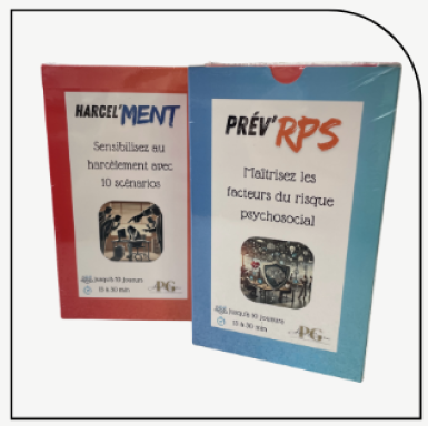 Jeu recto/verso Prév'RPS et Prév'Harcèlement